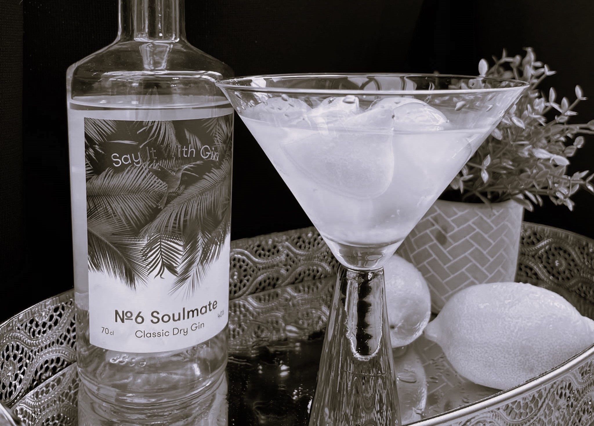 No.6 Soulmate Classic London Dry Gin picture showing the front and back labels